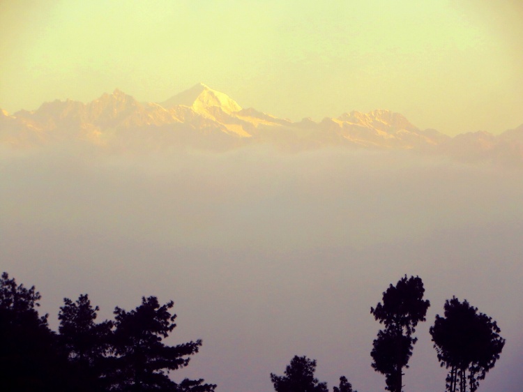 Sunrise over the Everest Range, Nagarkot, Nepal